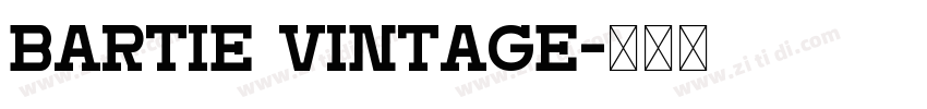Bartie Vintage字体转换